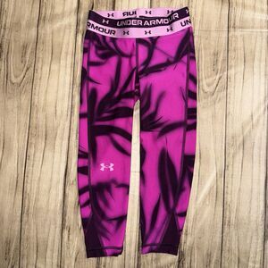 Girls Under Armour XS Pink Leggings